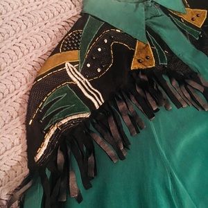 Emerald Green Vintage Western Shirt